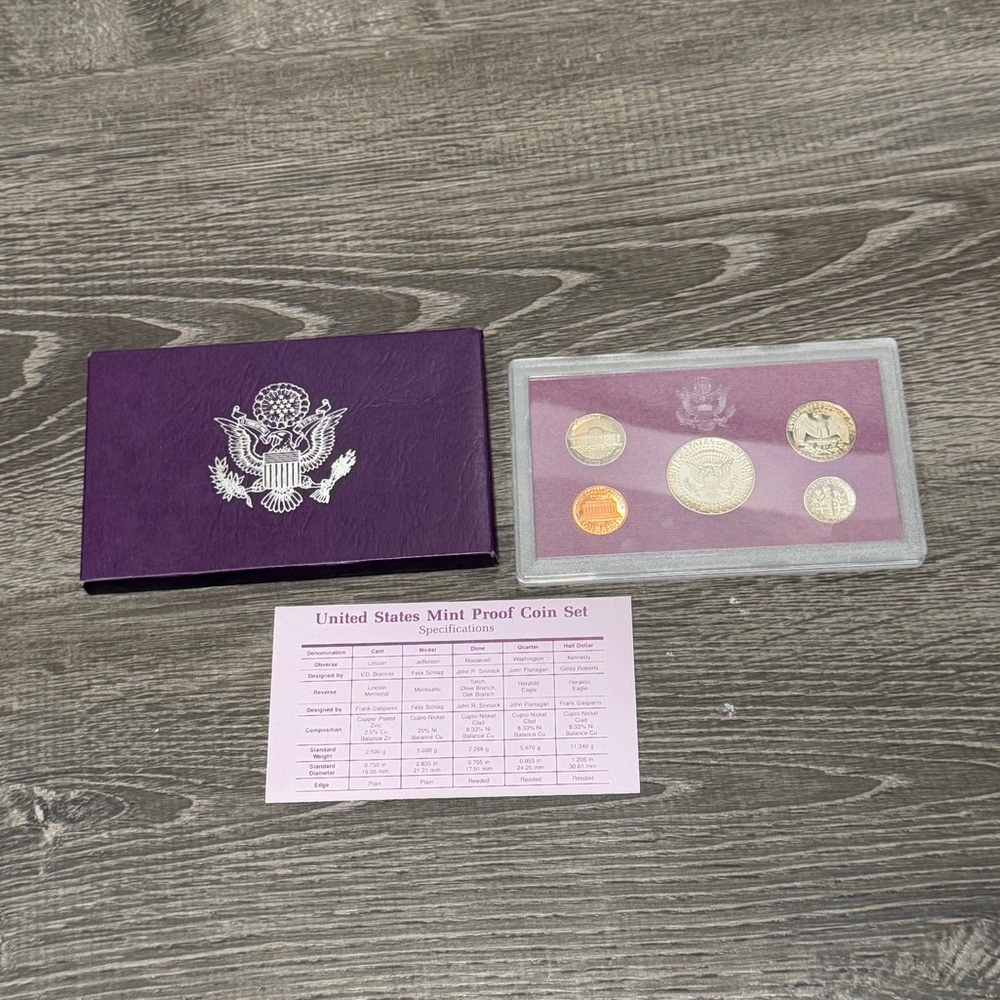 1988 mint proof coin collection